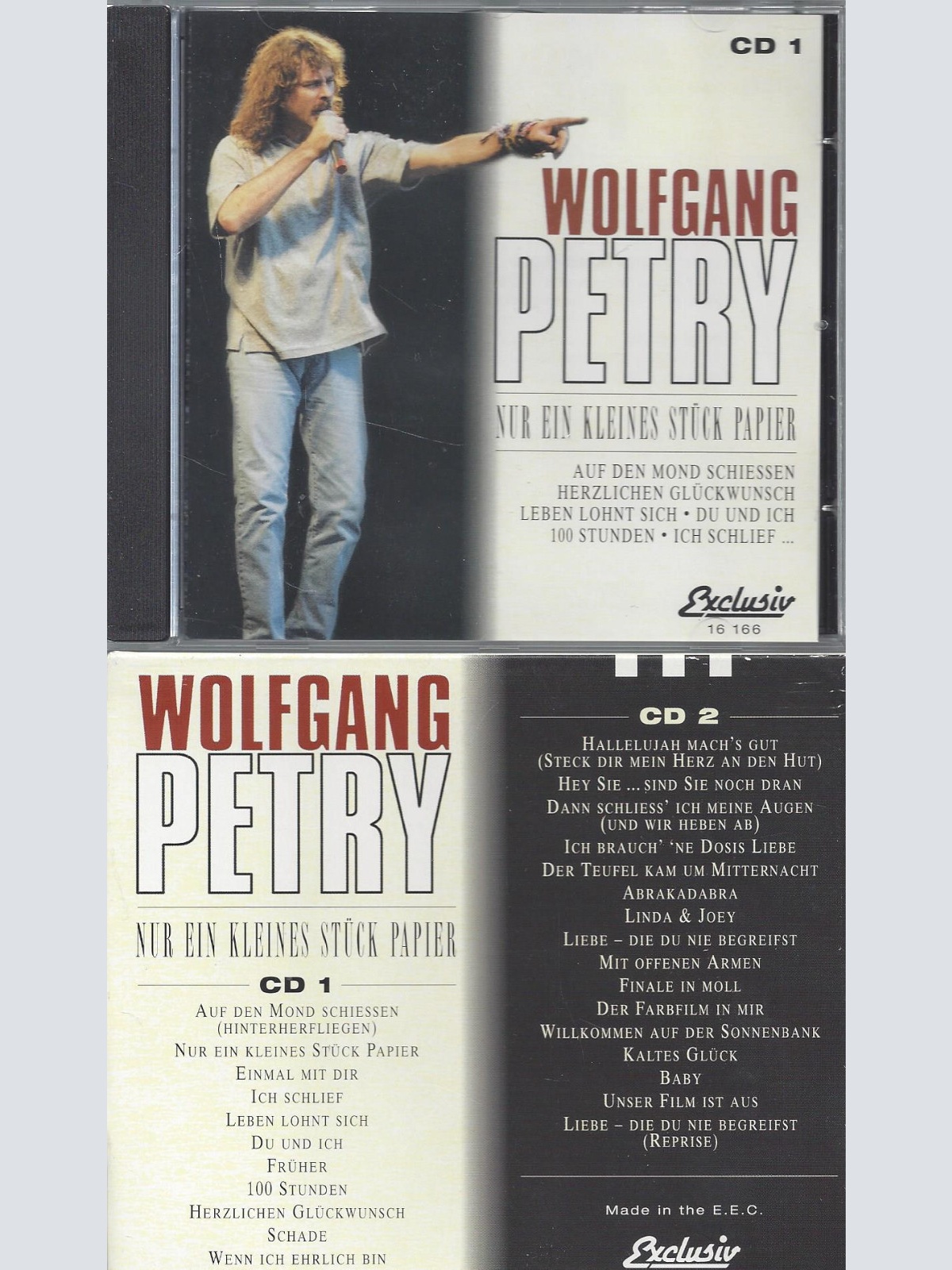 CD--WOLFGANG PETRY--NUR EIN KLEINES STÜCK PAPIER--2CD