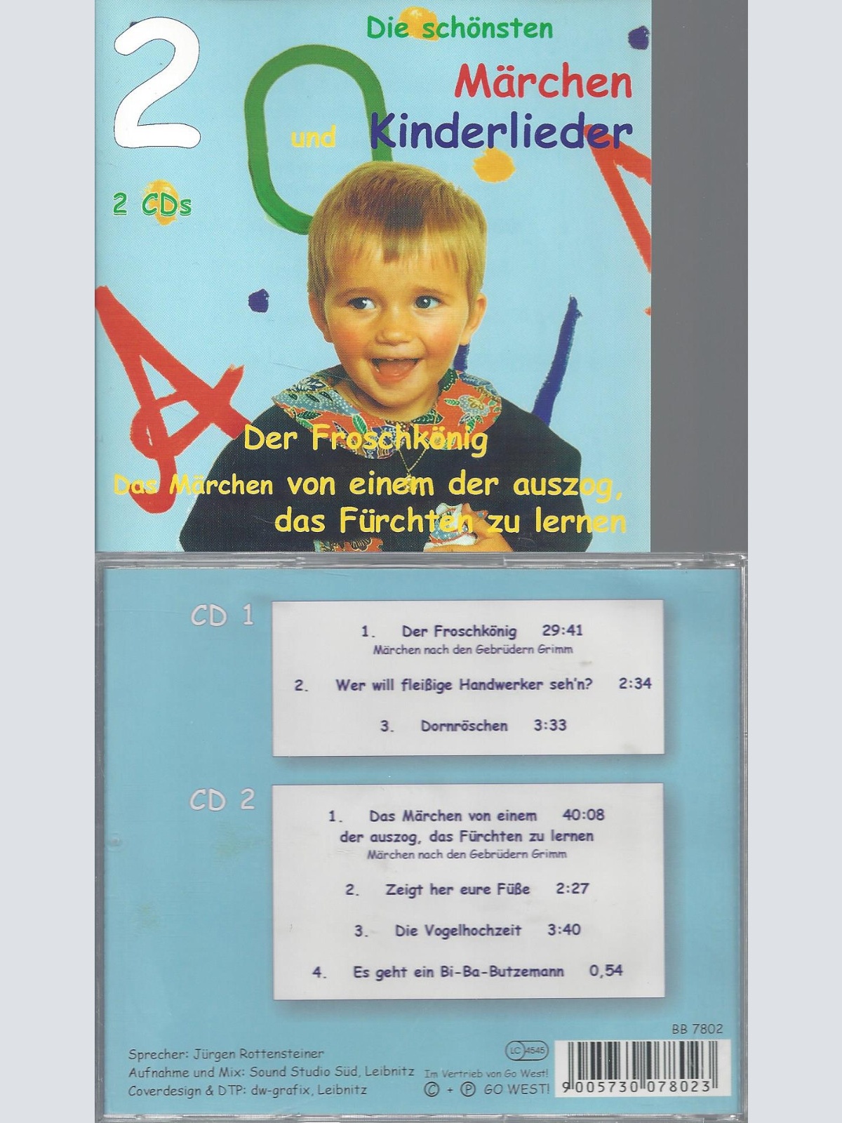 CD--DIE SCHÖNSTEN MÄRCHEN UND KINDERLIEDER --DER FROSCHKÖNIG