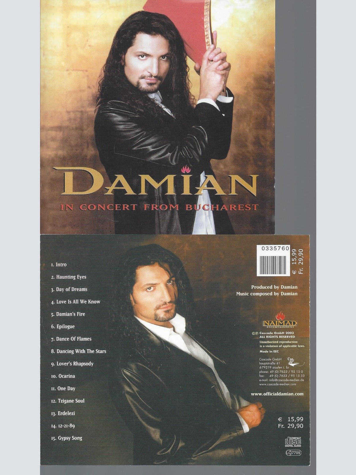 CD-DAMIAN IN CONCERT FROM BUCHAREST
