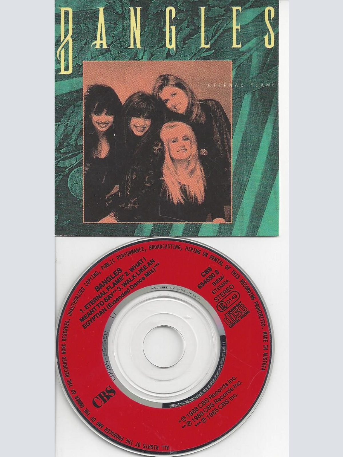 CD-BANGLES ETERNAL FLAME --3 " CD