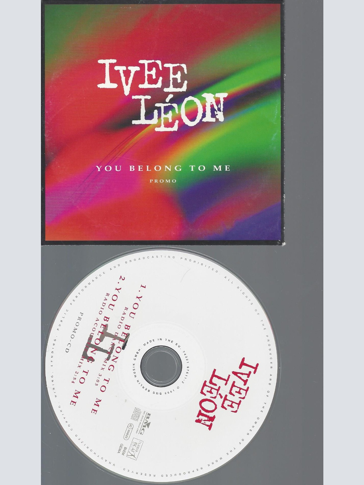 CD-IVEE LEON YOU BELONG TO ME--PROMO