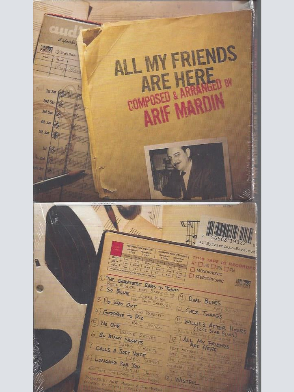 CD--ALL MY FRIENDS ARE HERE--ARIF MARDIN