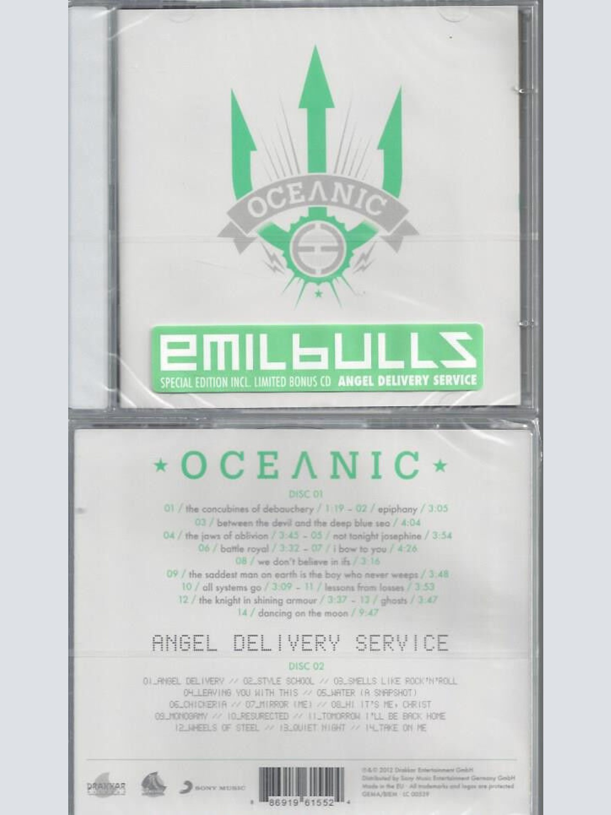 CD--EMIL BULLS--Oceanic --Special Edition inkl. Angel Delivery Service--2 CD