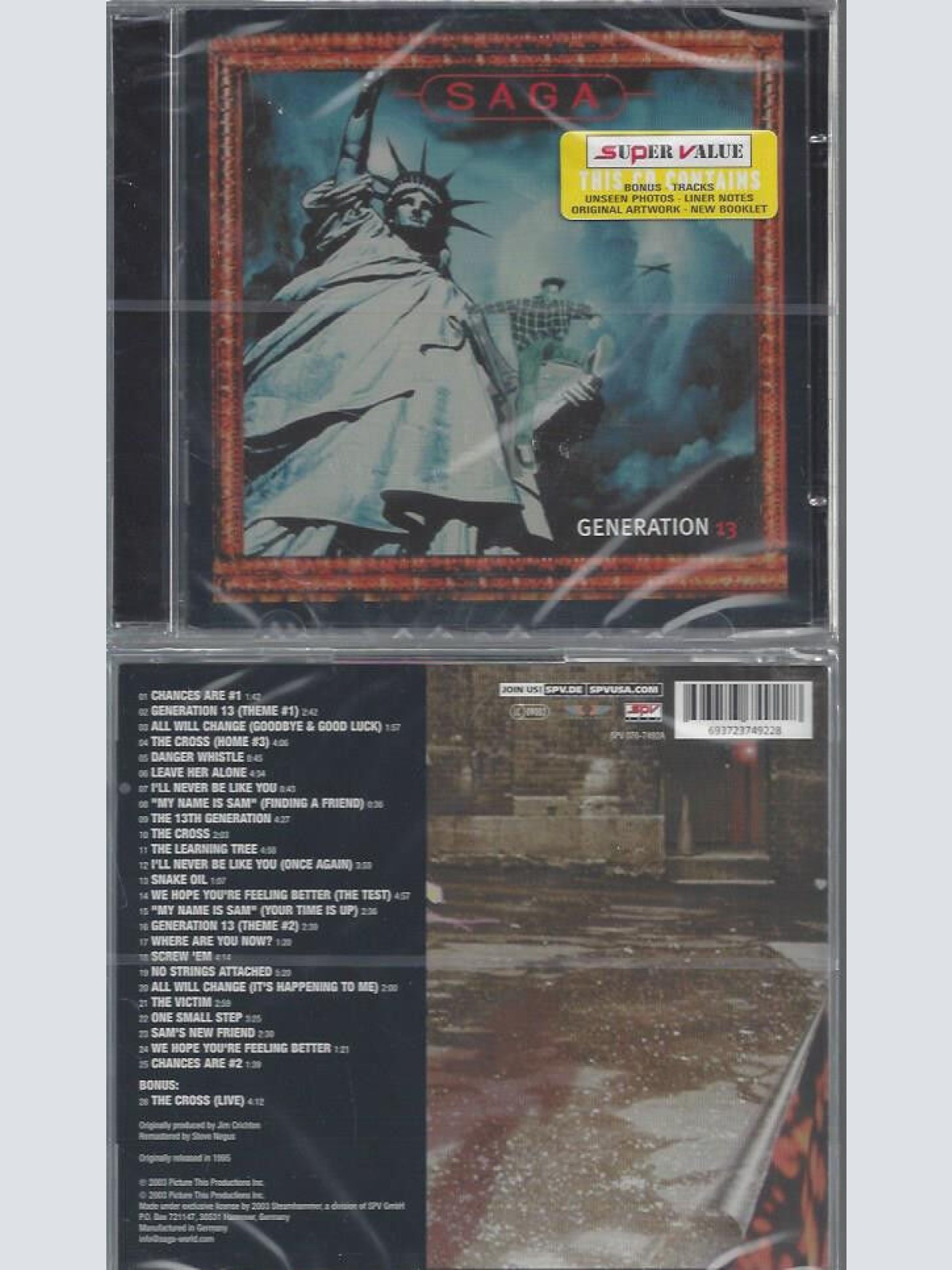 CD--SAGA--GENERATION 13--SPV 2003
