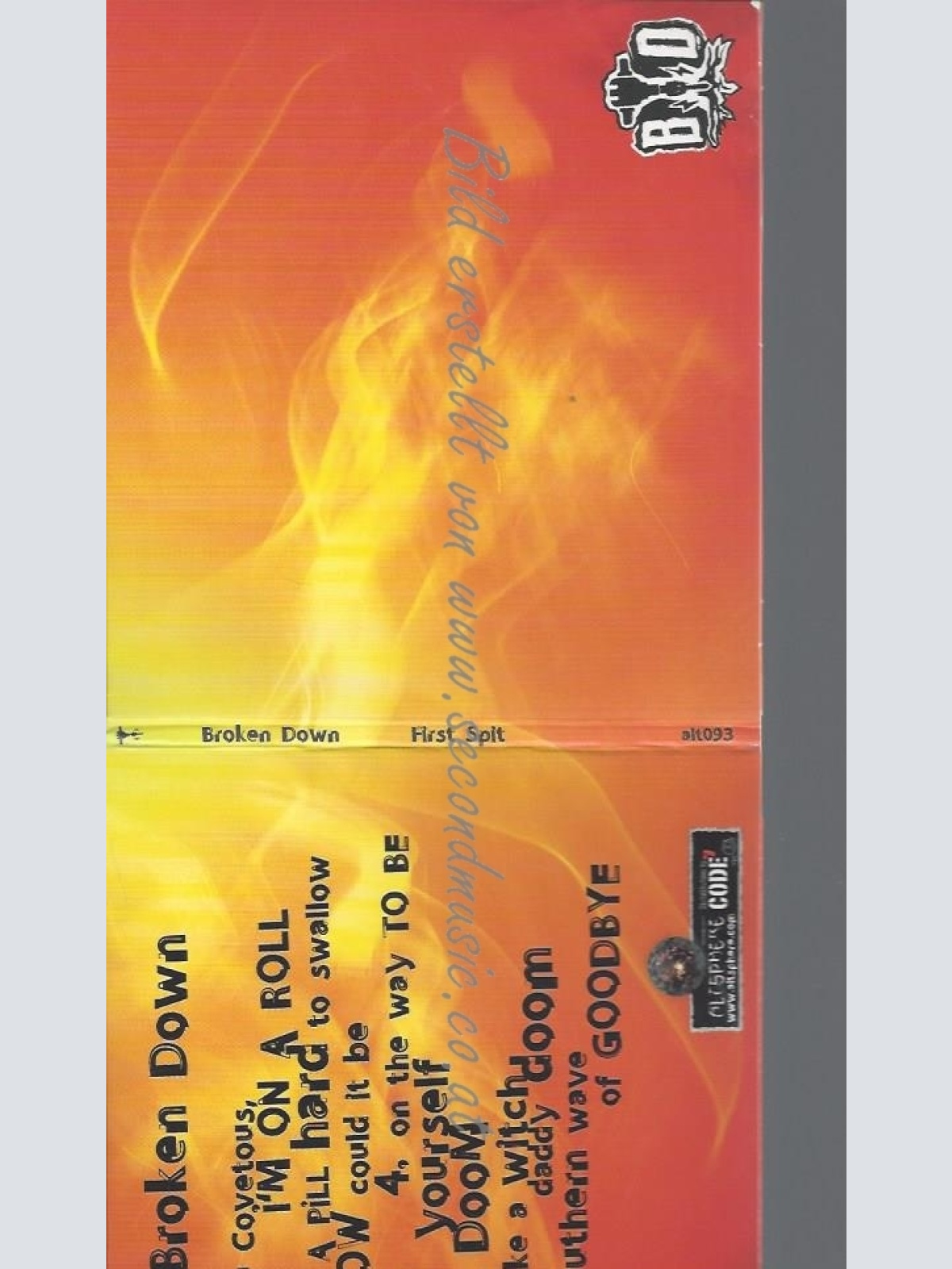 CD--BROKEN DOWN--FIRST SPIT | IMPORT