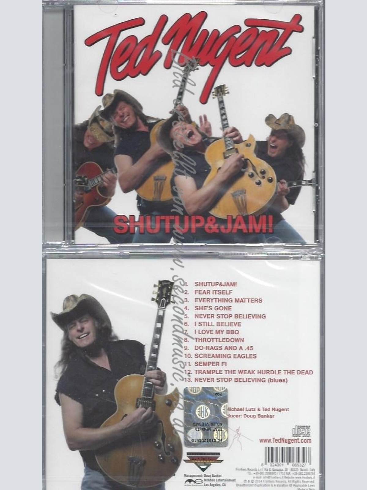 CD--TED NUGENT--SHUTUP & JAM!