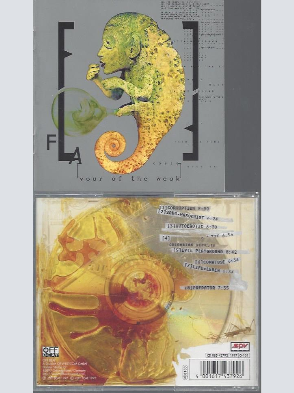 CD--FRONT LINE ASSEMBLY--FLAVOUR OF THE WEAK