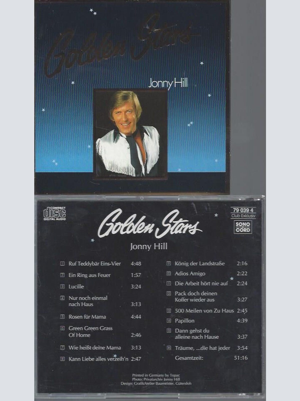 CD--GOLDEN STARS JOHNNY HILL