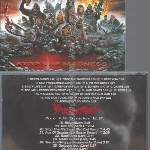 CD- THE SPUDMONSTERS--STOP THE MADNESS