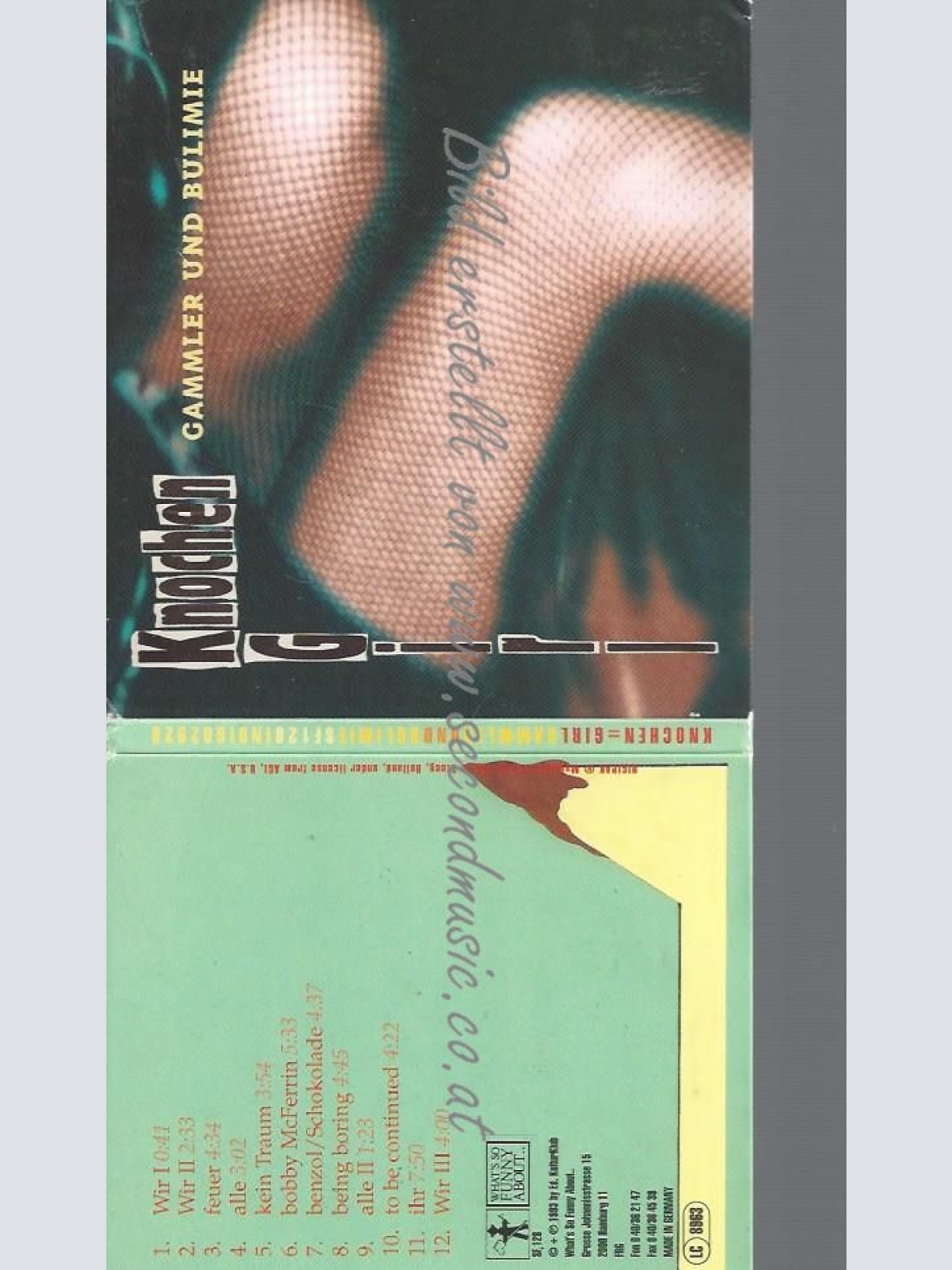 CD--KNOCHEN GIRL--GAMMLER & BULIMIE