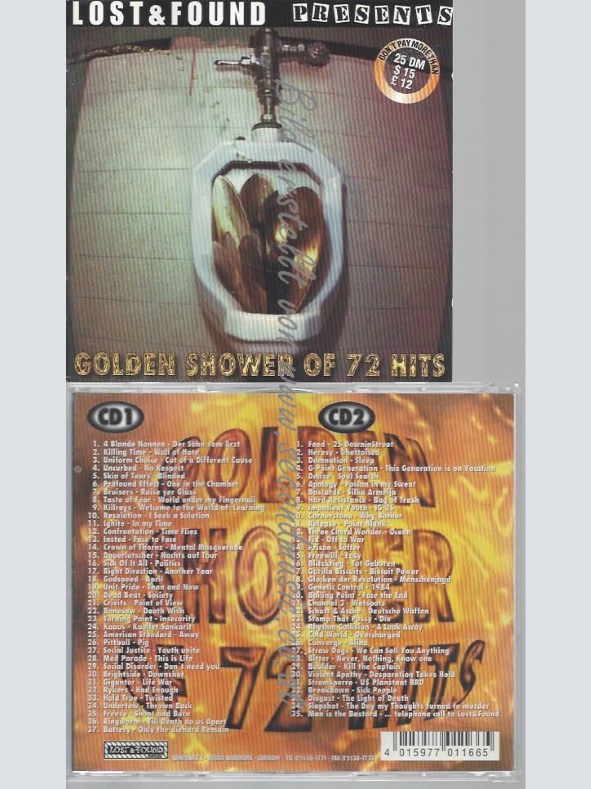 CD--VARIOUS--GOLDEN SHOWER OF 72  HITS | DOPPEL-CD