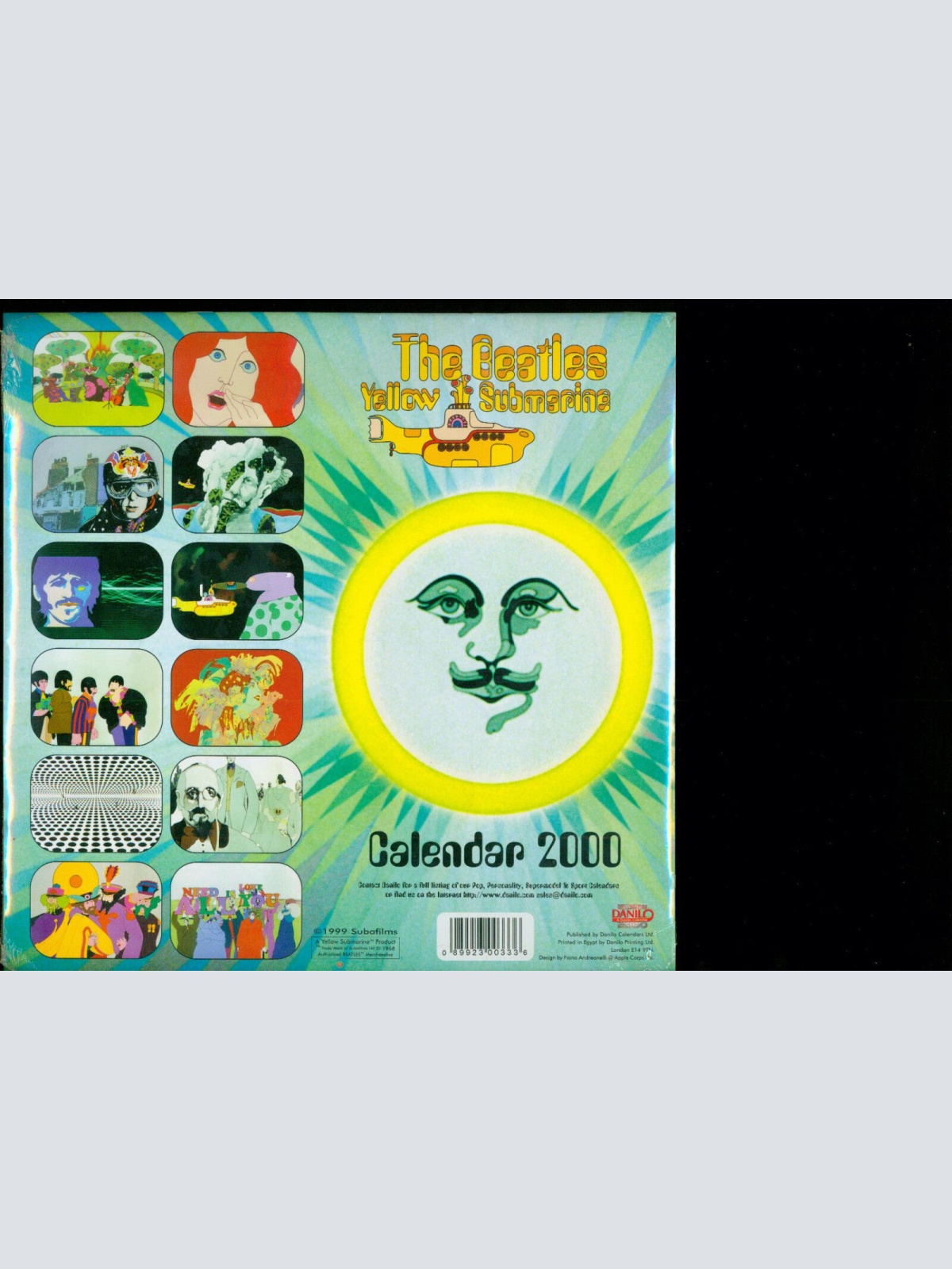 THE BEATLES YELLOW SUBMARINE  CALENDAR 2000 /SEALED