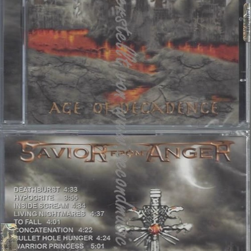 CD-Age of Decadence  // Savior from Anger