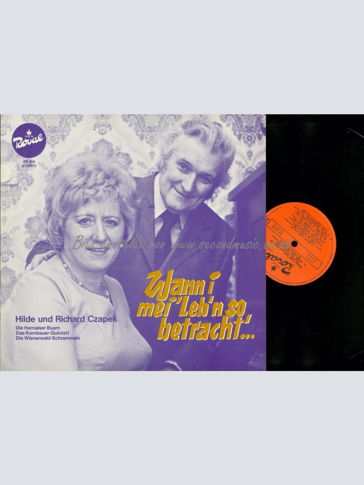 LP--HILDE UND RICHARD CZAPEK WANN I MEI LEB'N SO BETRACHT
