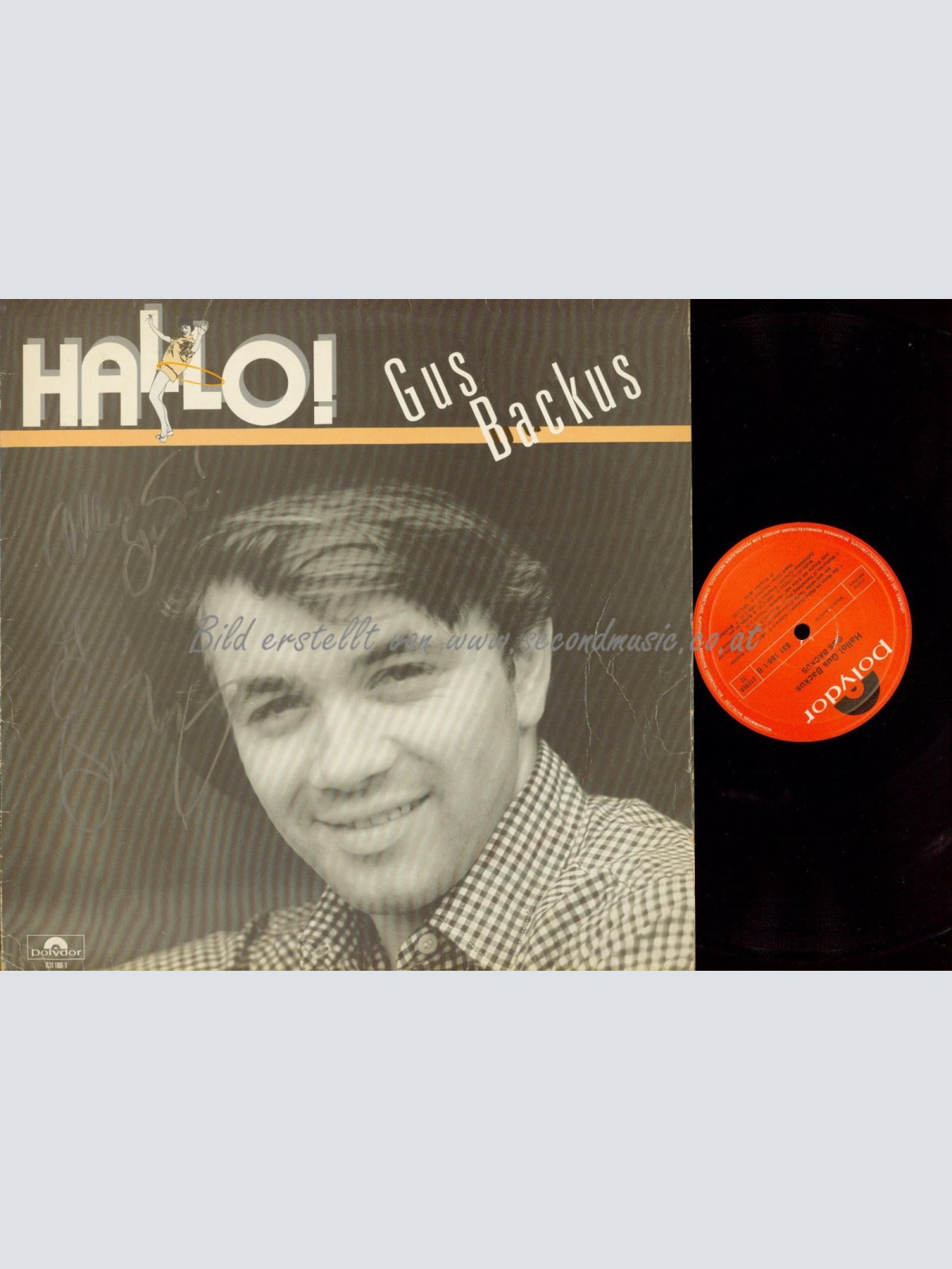 LP--GUS BACKUS // HALLO // MIT AUTOGRAMM