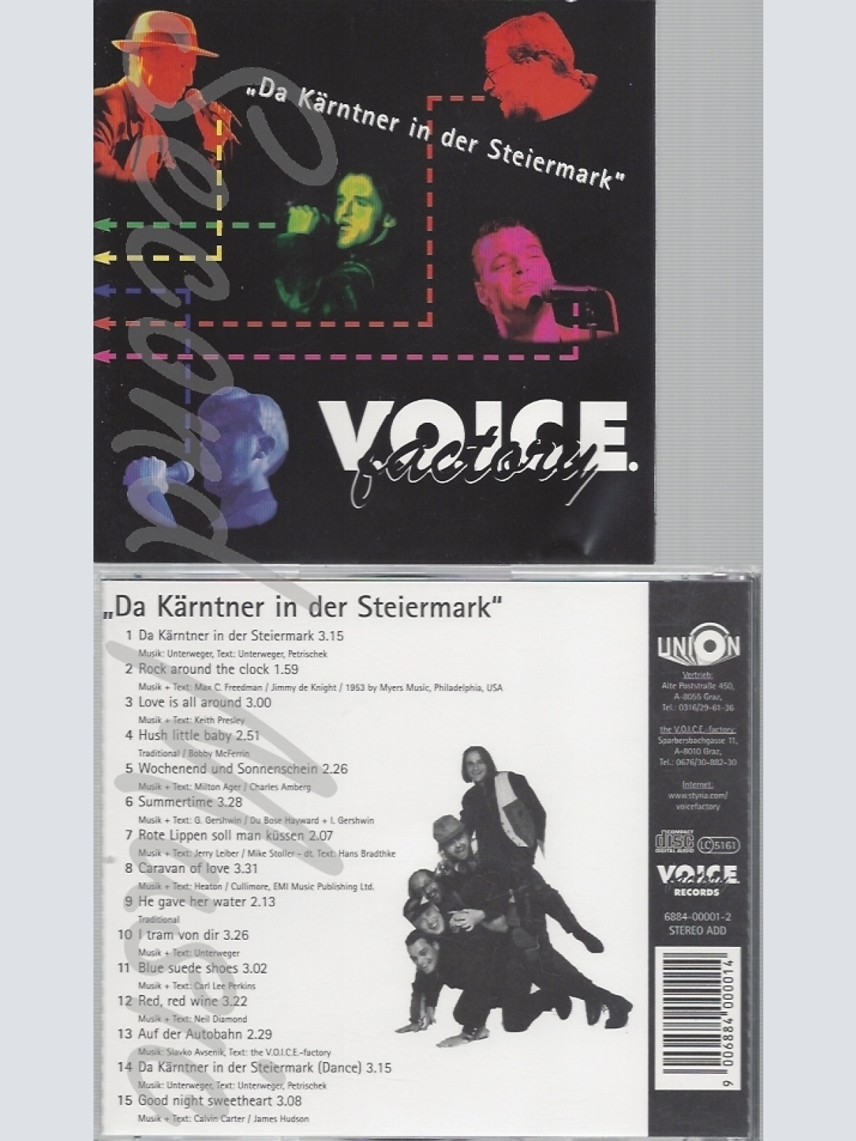 CD--VOICE FACTORY -- DA KAERNTNER IN DER STEIERMARK