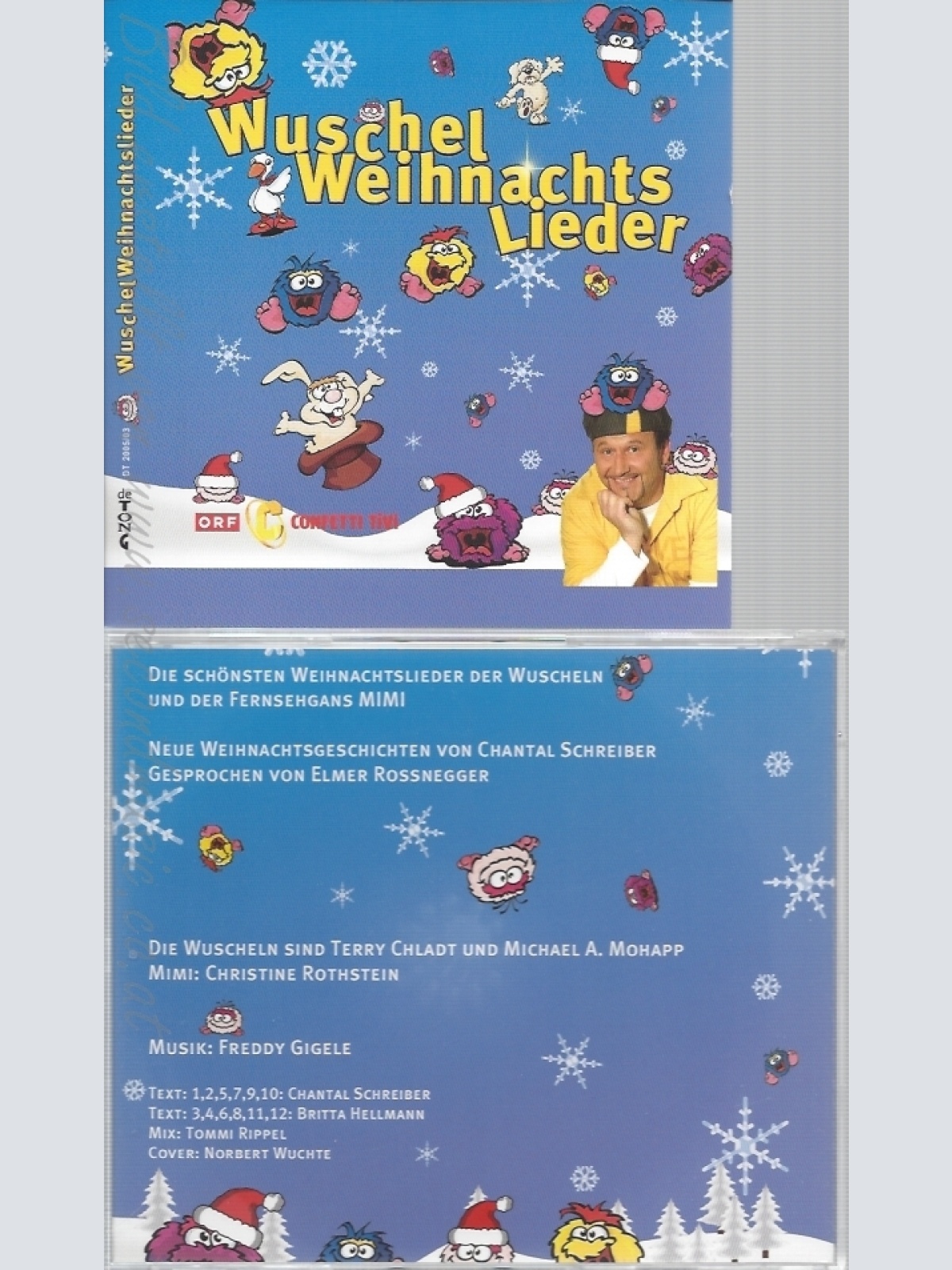 CD--WUSCHELS -- -- WEIHNACHTSLIEDER --FREDDY GIGELE-ORF CONFETTI TIVI