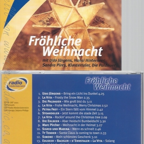 CD--VARIOUS -- -- FROEHLICHE WEIHNACHT --UDO JUERGENS-HANSI HINTERSEER