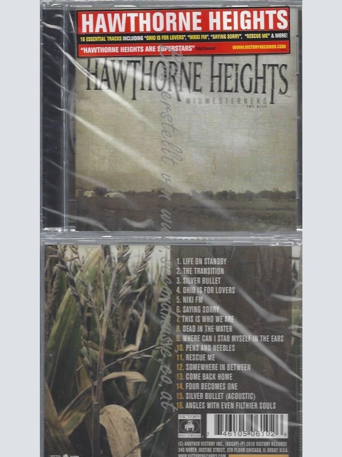 CD--HAWTHORNE HEIGHTS--MIDWESTERNERS -THE HITS-