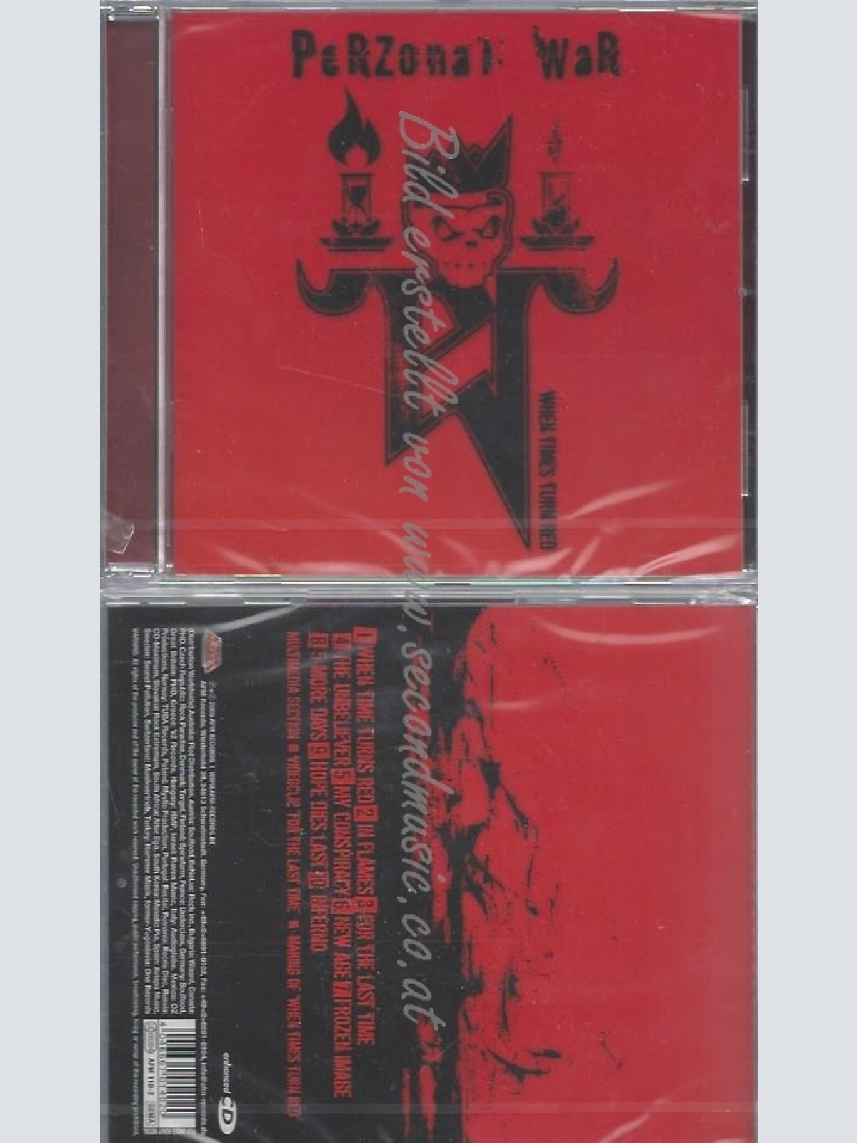 CD--PERZONAL WAR--WHEN TIMES TURN RED