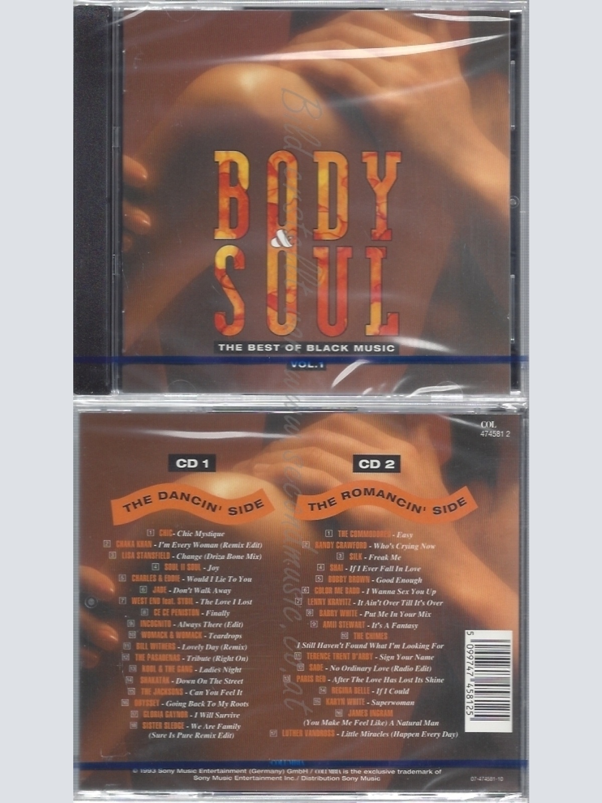 CD--NM-SEALED-VARIOUS -1993- - DOPPEL-CD -- BODY & SOUL VOL.1