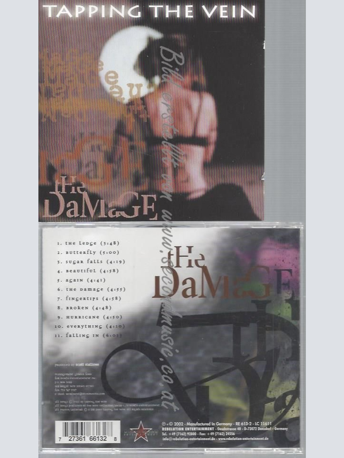 CD--TAPPING THE VEIN--THE DAMAGE