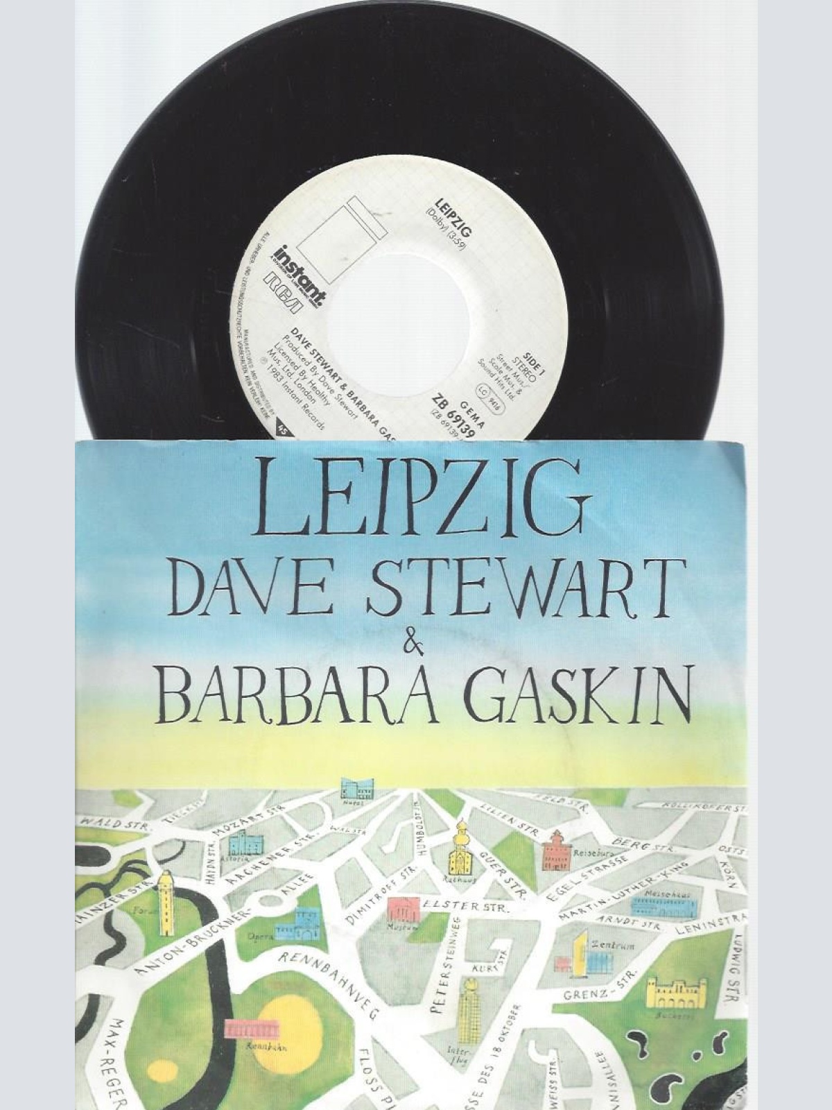 7" DAVE STEWART & BARBARA GASKIN LEIPZIG