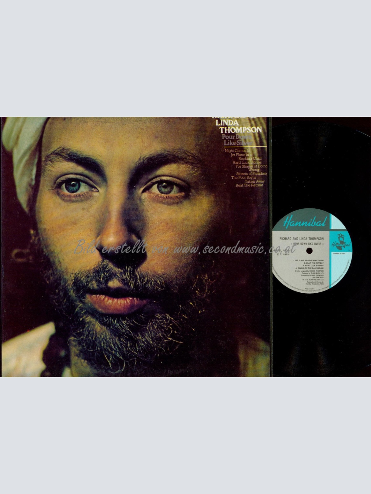 LP--Richard & Linda Thompson – Pour Down Like Silver //
