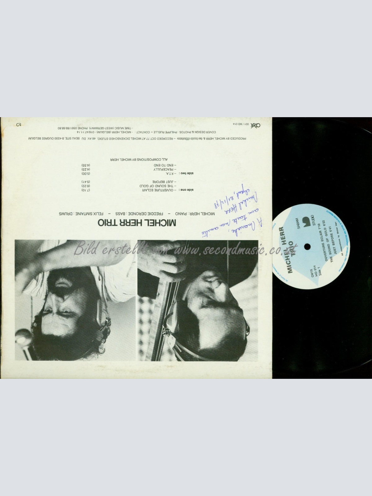 LP--Michel Herr Trio  Ouverture Eclair // MD014 // SIGNED