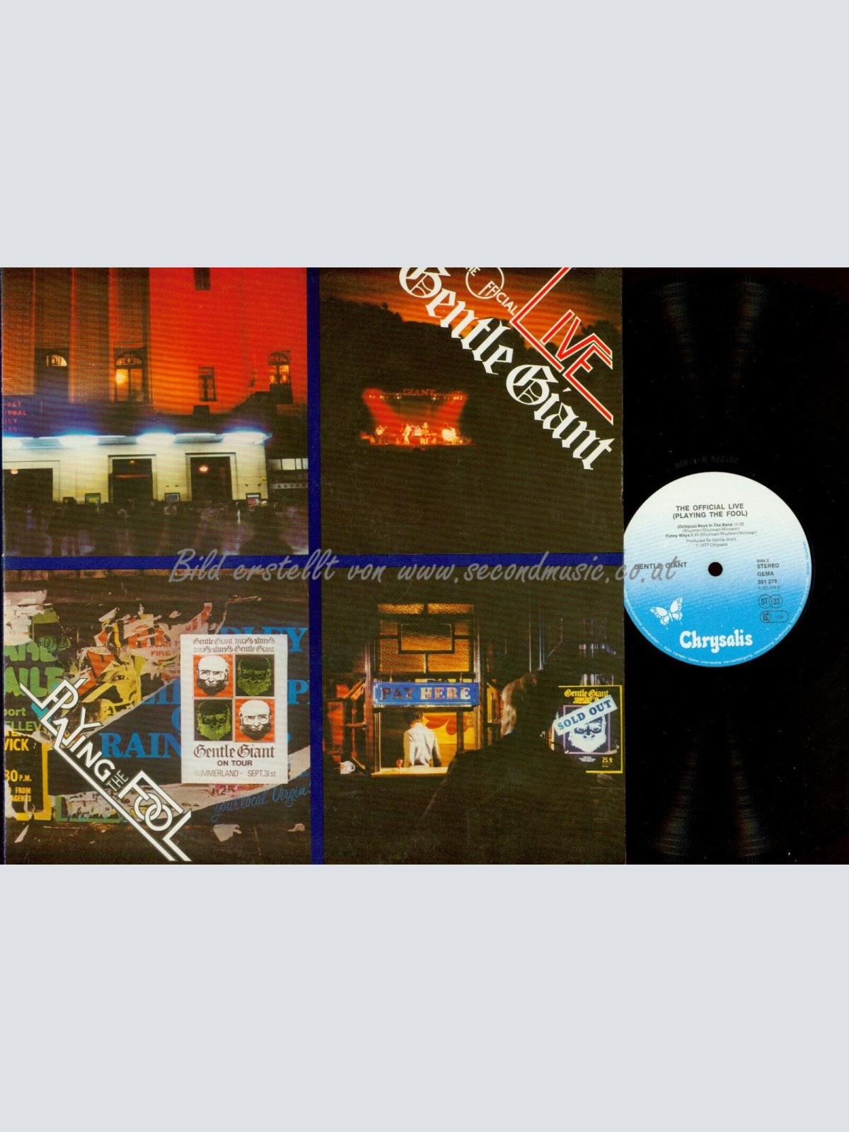 DLP--GENTLE GIANT THE OFFICIAL LIVE  Playing The Fool // 301281406