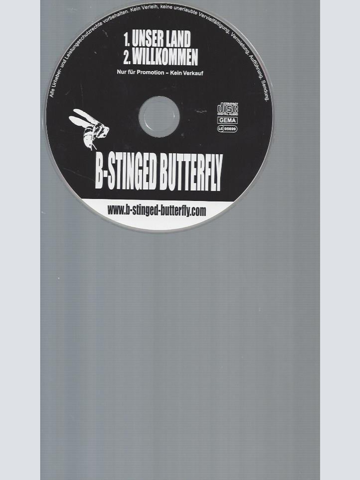 CD-B-STINGED BUTTERFLY UNSER LAND // PROMO
