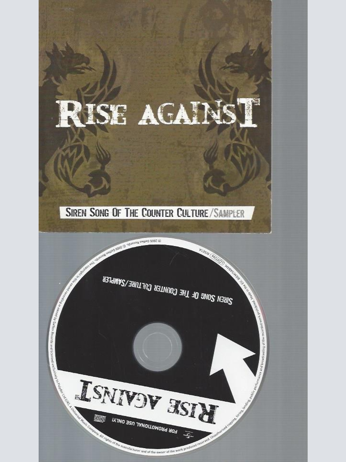 CD-RISE AGAINST SIREN SONG OF THE COUNTER CULTURE  // PROMO