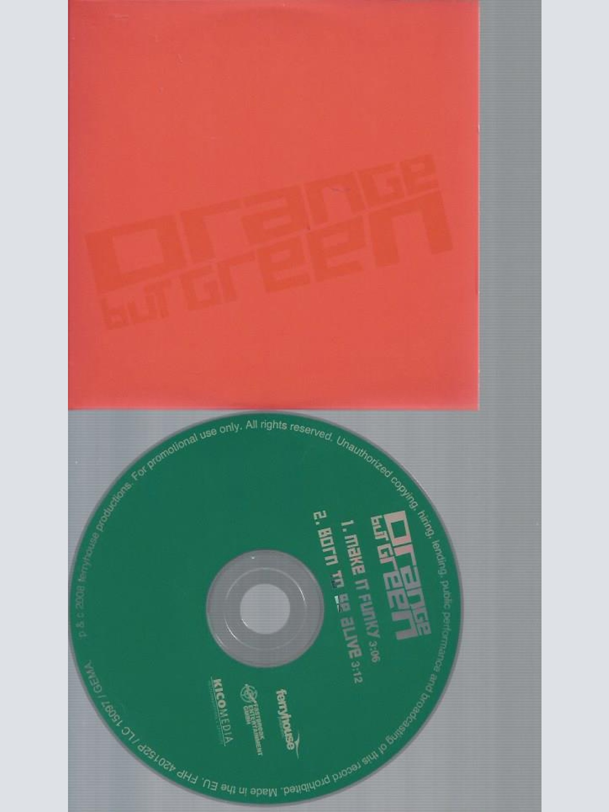 CD-- ORANGE BUT GREEN MAKE IT FUNKY    // PROMO
