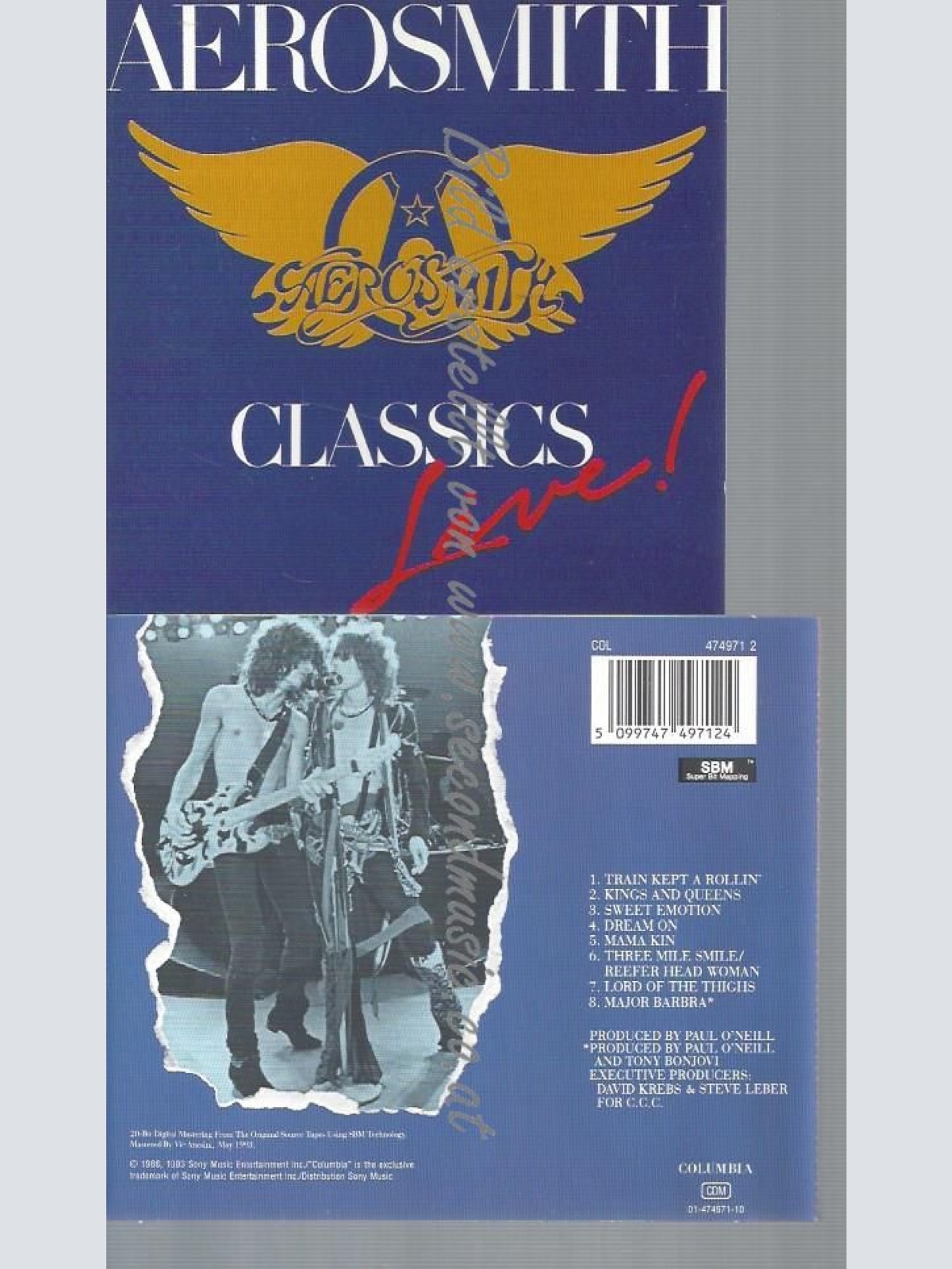 CD--AEROSMITH--CLASSICS LIVE