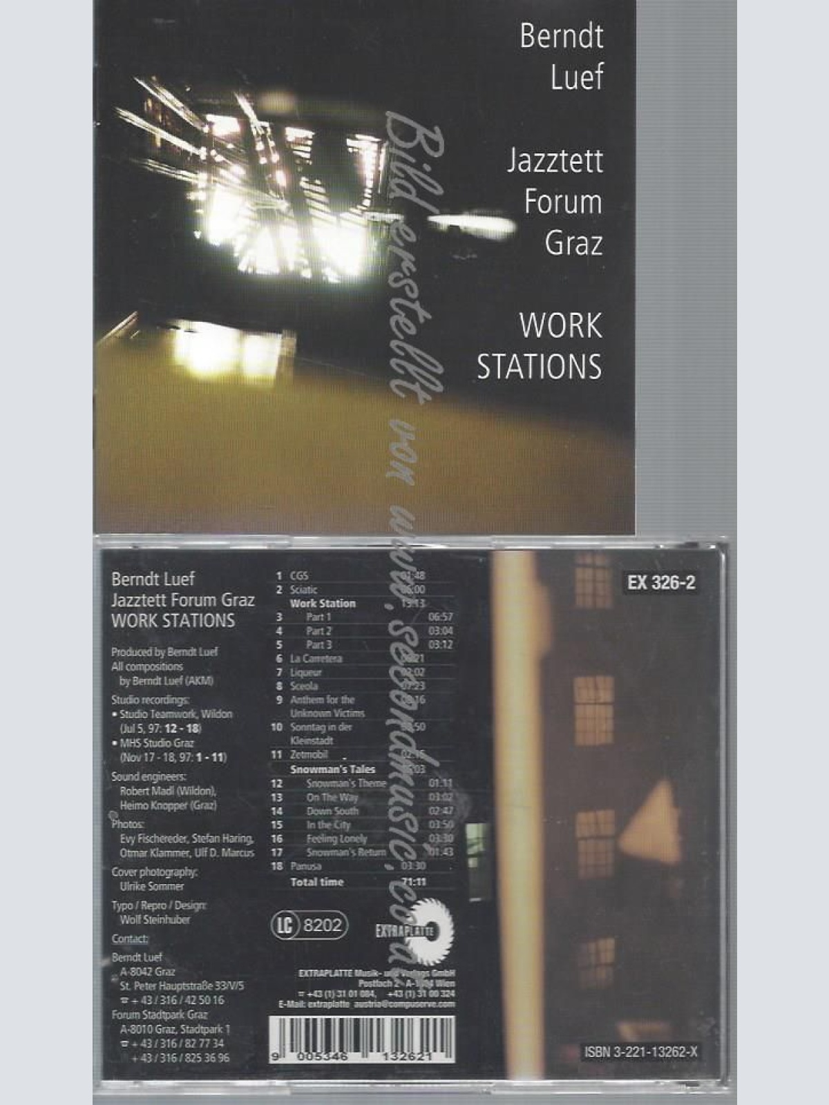 CD--LUEF,BERNDT UND JAZZTETT FORUM GRAZ--WORK STATIONS