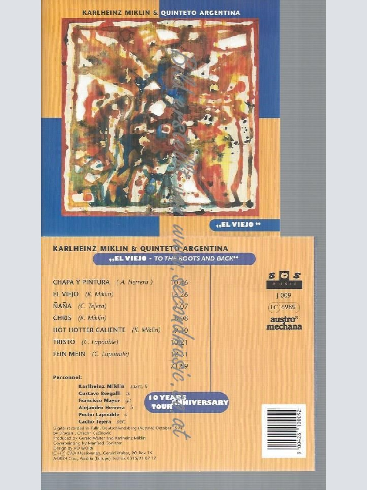 CD--KARLHEINZ MIKLIN & QUINTETO ARGENTINA--EL VIEJO