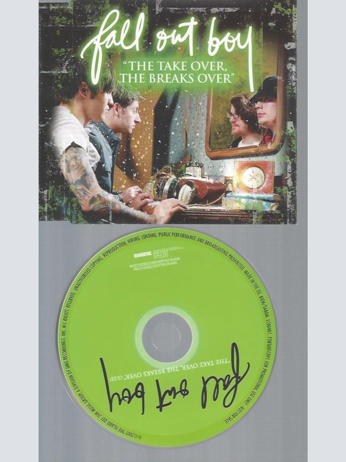 CD--FALL OUT BOY THE TAKE OVER THE BREAKS OVER  // PROMO