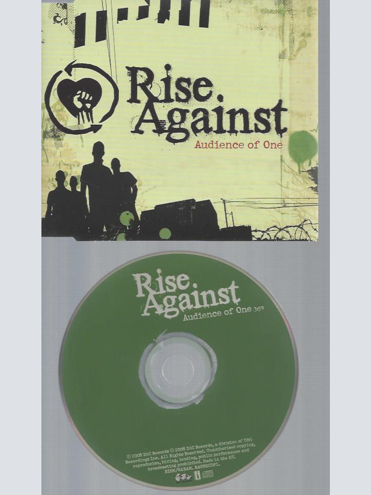 CD--RISE AGAINST AUDIENCE OF ONE   // PROMO