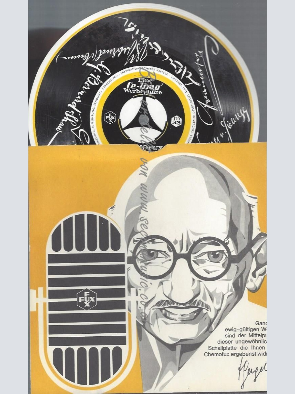 7" CE LIMO WERBEPLATTE FLEXI // GANDHIS EWIG GÜLTIGEN WORTE