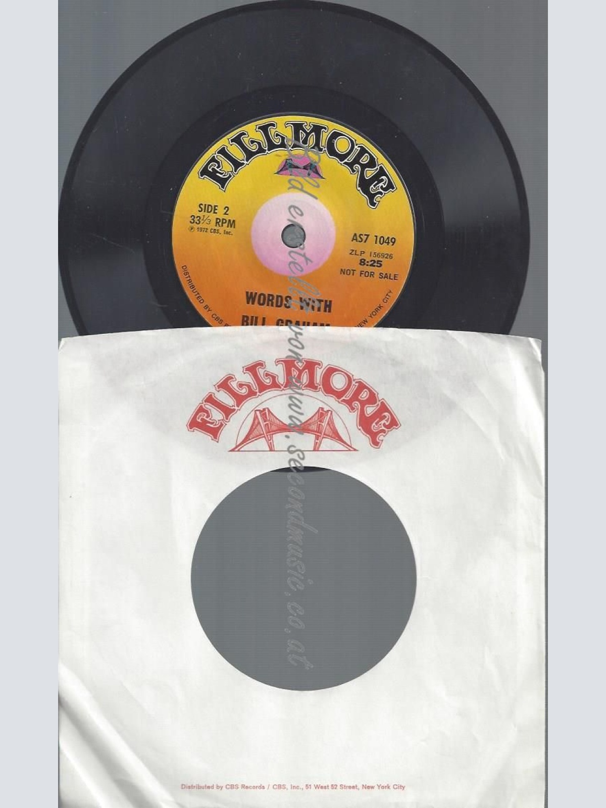 7" Bill Graham   Words With Bill Graham