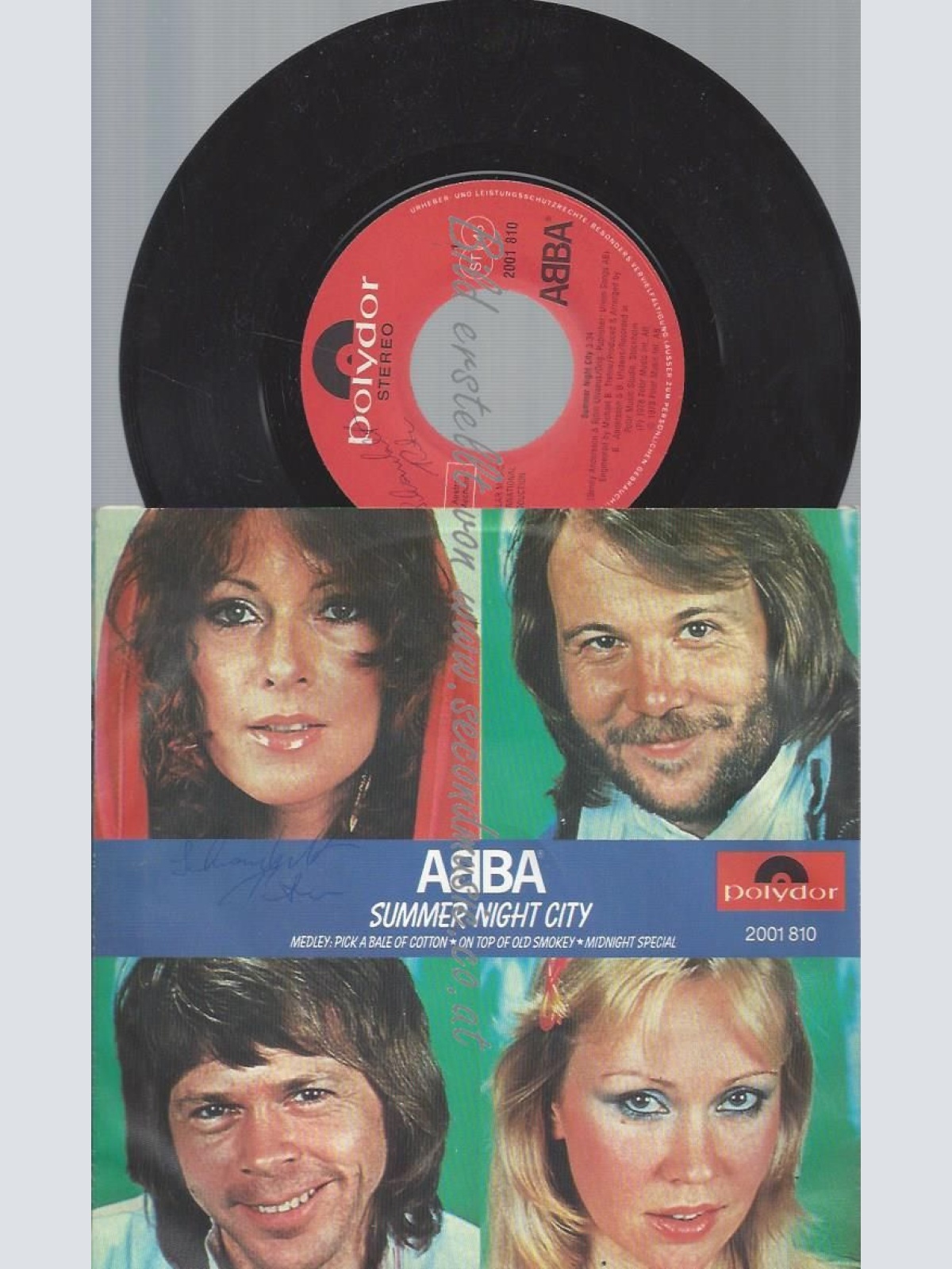 7" ABBA --SUMMER NIGHT CITY-- AUSTRO MECHANA