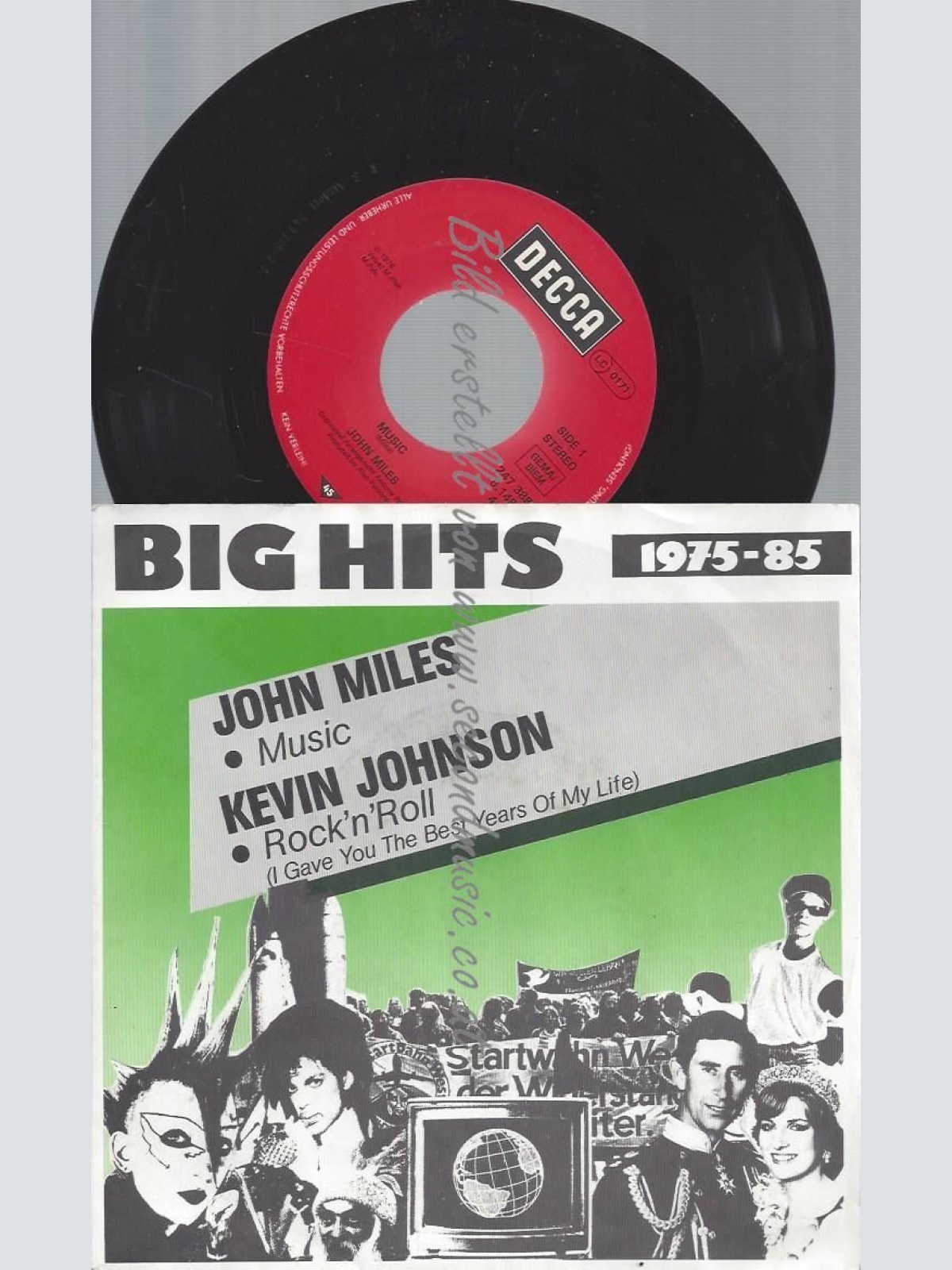 7" JOHN MILES MUSIC // KEVIN JOHNSON // BIG HITS