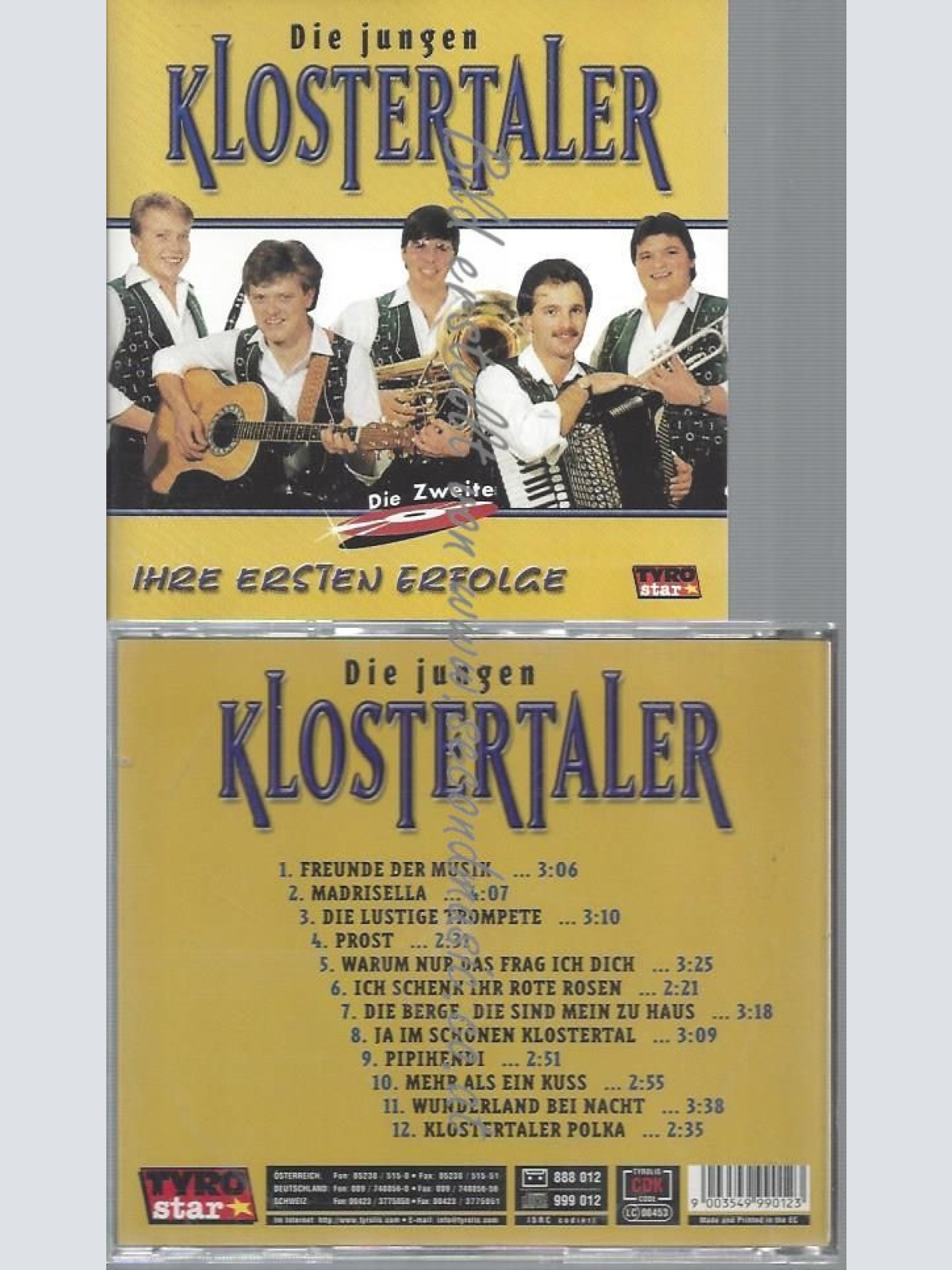 CD--JUNGEN KLOSTERTALER,DIE--IHRE ERSTEN ERFOLGE-DIE ZWEITE