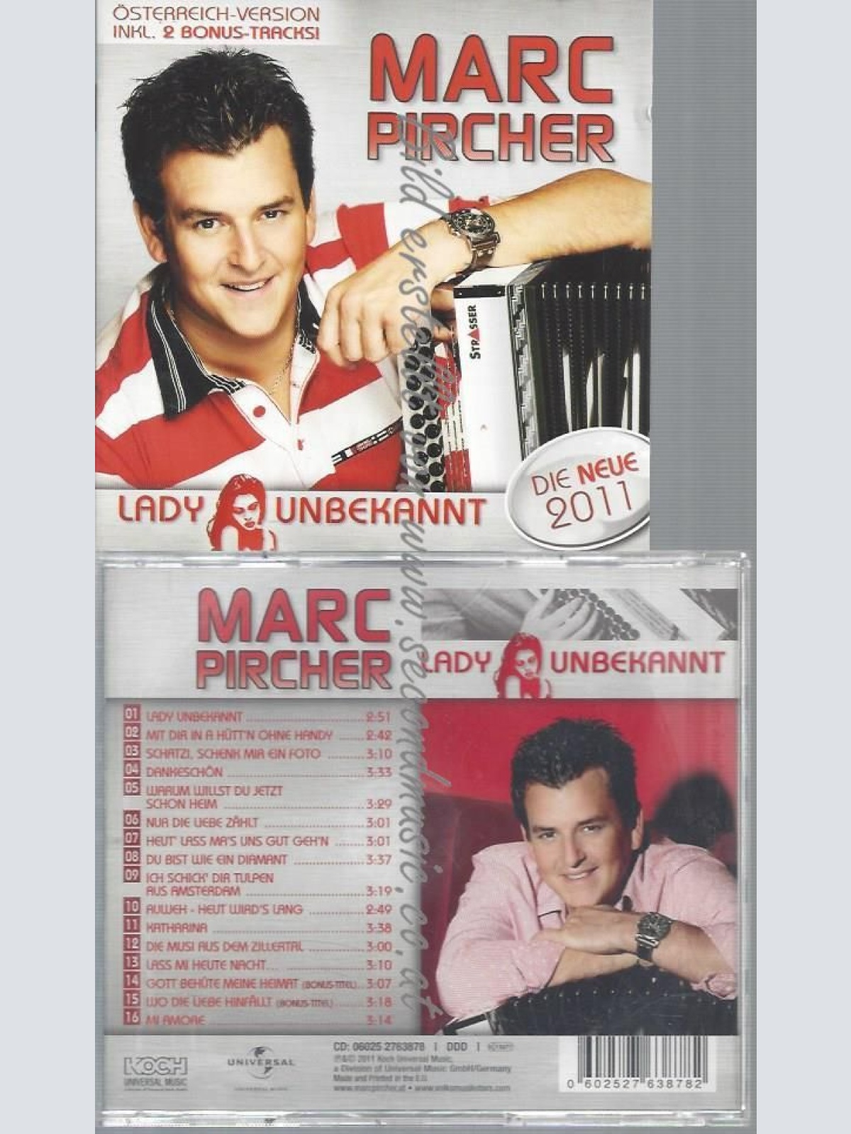 CD--MARC PIRCHER--LADY UNBEKANNT