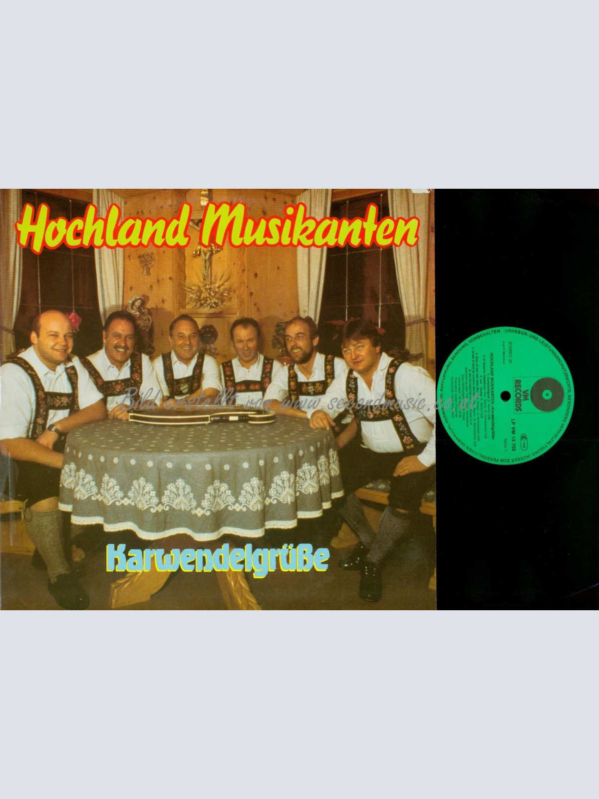 LP-- HOCHLAND MUSIKANTEN MIT LUGGI & HIAS  KARWENDELGRÜSSE