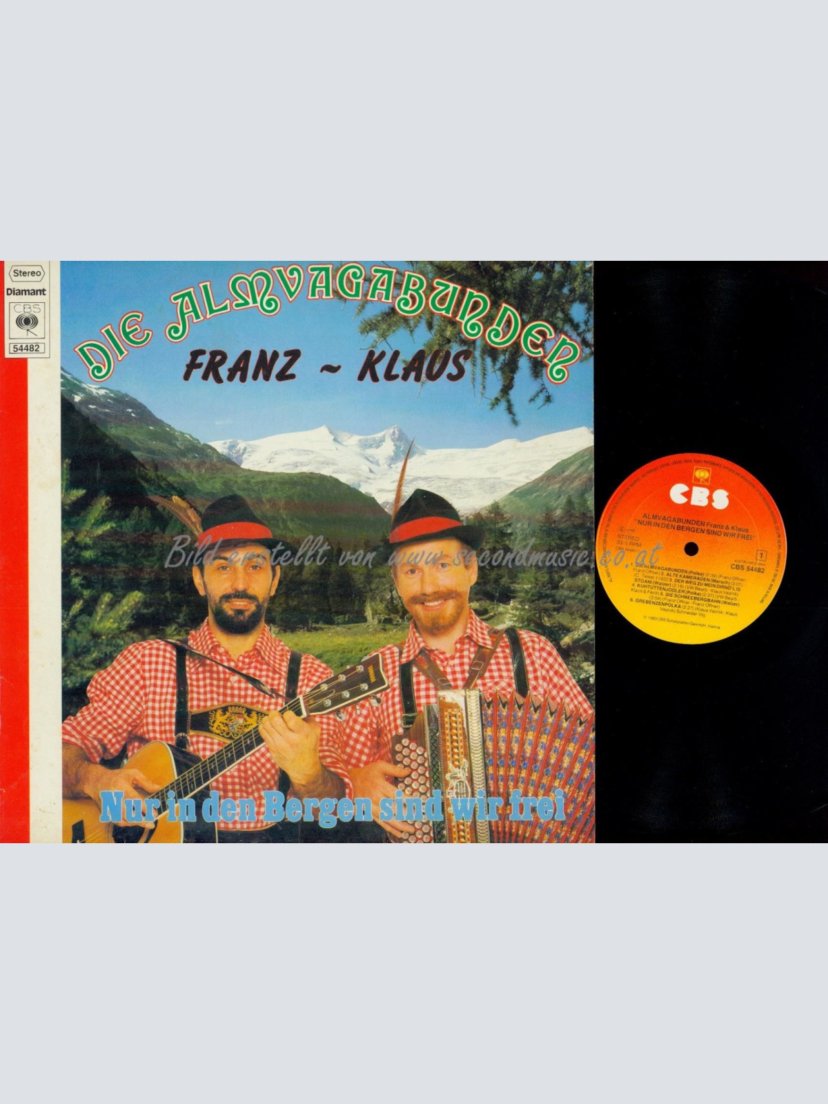 LP-- DIE ALMVAGABUNDEN NUR IN DEN BERGEN SIND WIR FREI // FRANZ & KLAUS