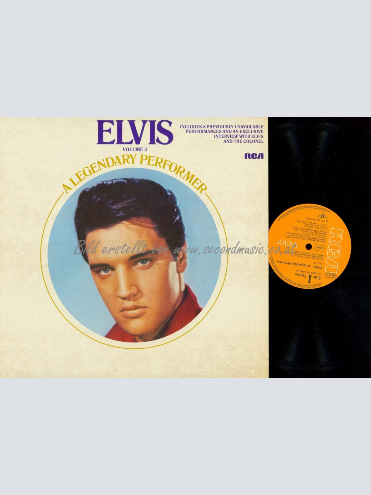 LP--ELVIS PRESLEY  A LEGENDARY PERFORMER VOLUME 3