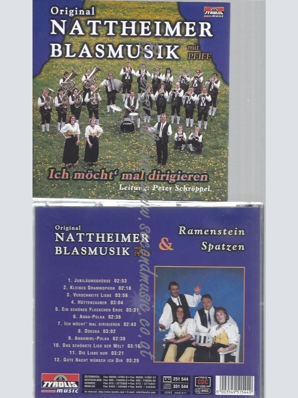 CD--ORIGINAL NATTHEIMER BLASMUSIK--ICH MOECHTE MAL DIRIGIEREN