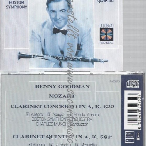 CD--KLARINETTENQUINTETT KV/ BENNY GOODMAN--