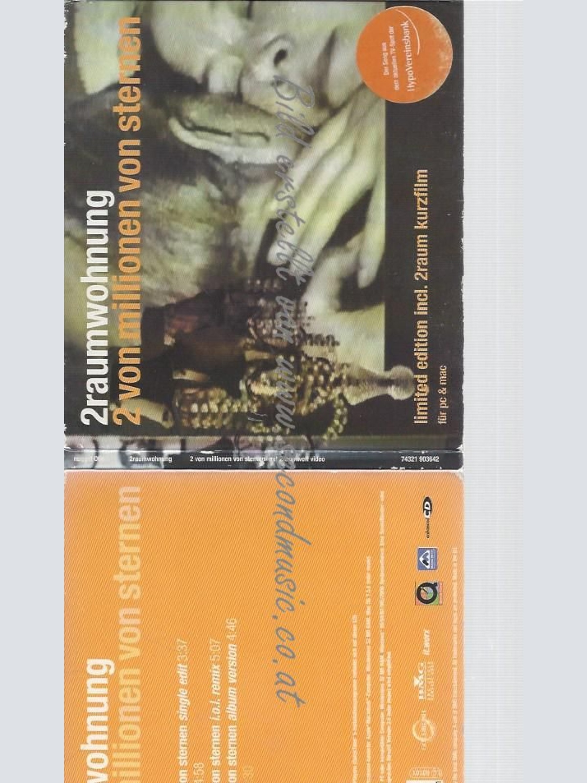 CD--2 VON MILLIONEN / STERNEN | SINGLE/ 2RAUMWOHNUNG--